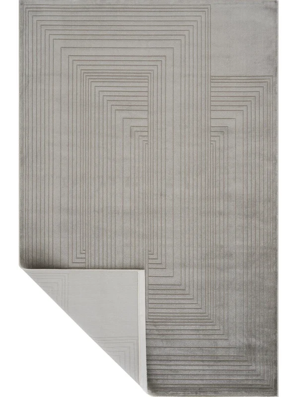 Destan Halı Dark Pulse Robot Süpürgeye Uygun Modern Desenli Kolay Temizlenebilir Salon HalısıDark Pulse A2371B Vizon