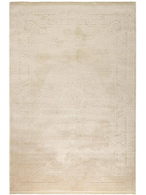 Destan Halı Eskitme Desenli Yumuşak Dokulu Viskon Salon Halısı NV02