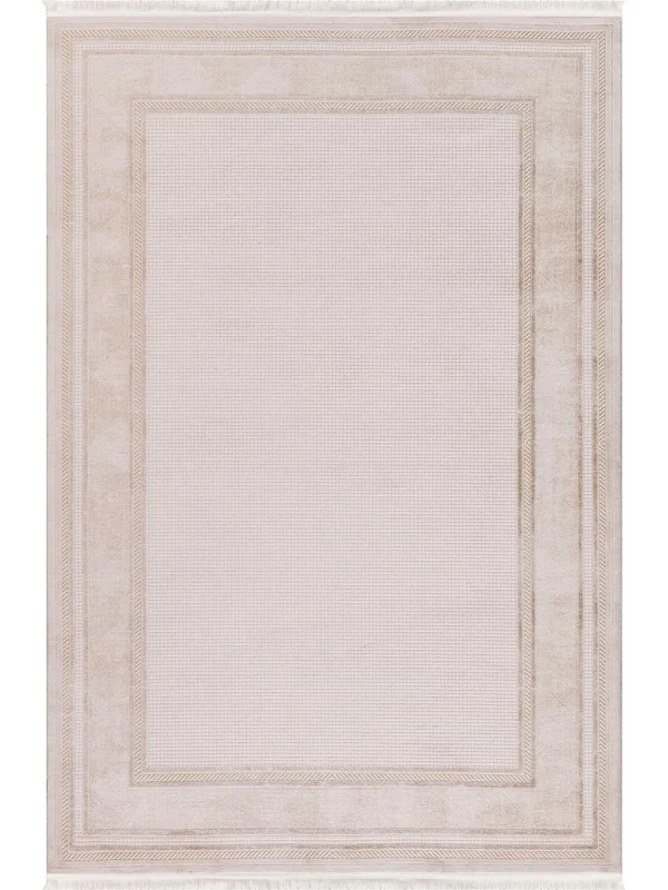 Destan Halı Eskitme Desenli Yumuşak Dokulu Viskon Salon Halısı NV04