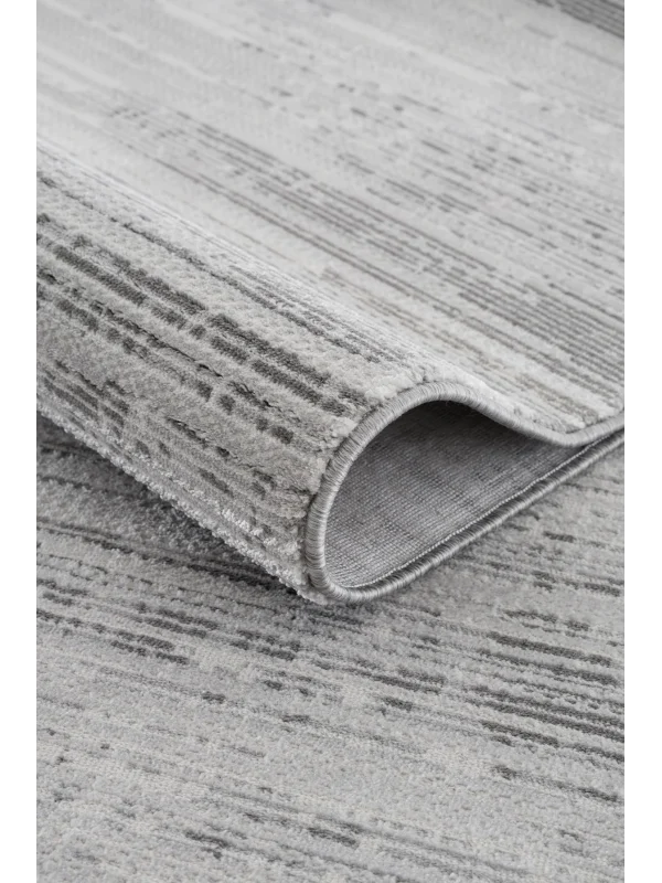 Destan Halı Essential Robot Süpürgeye Uygun Modern Desenli Kolay Temizlenebilir Salon Halısı Essential A2454C Gri