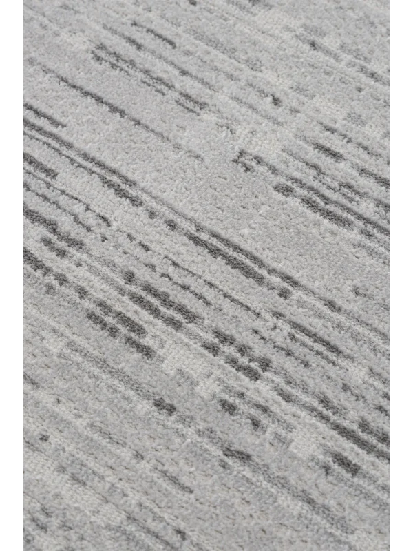 Destan Halı Essential Robot Süpürgeye Uygun Modern Desenli Kolay Temizlenebilir Salon Halısı Essential A2454C Gri