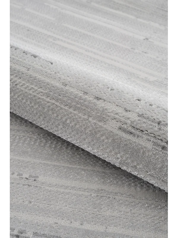 Destan Halı Essential Robot Süpürgeye Uygun Modern Desenli Kolay Temizlenebilir Salon Halısı Essential A2454C Gri