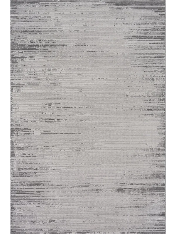 Destan Halı Essential Robot Süpürgeye Uygun Modern Desenli Kolay Temizlenebilir Salon Halısı Essential A2454C Gri