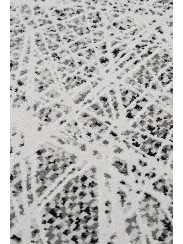 Destan Halı Essential Robot Süpürgeye Uygun Modern Desenli Kolay Temizlenebilir Salon Halısı Essential A2520B Krem Gri