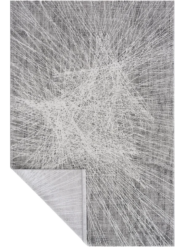 Destan Halı Essential Robot Süpürgeye Uygun Modern Desenli Kolay Temizlenebilir Salon Halısı Essential A2520B Krem Gri