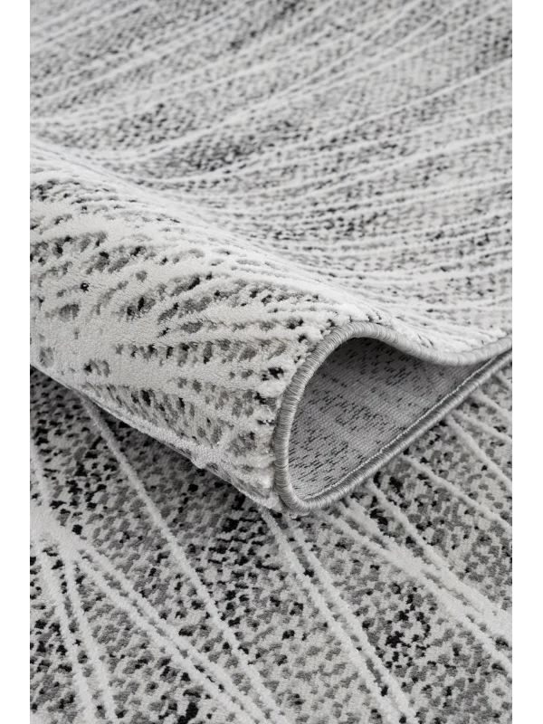 Destan Halı Essential Robot Süpürgeye Uygun Modern Desenli Kolay Temizlenebilir Salon Halısı Essential A2520B Krem Gri