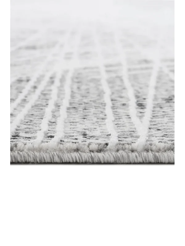 Destan Halı Essential Robot Süpürgeye Uygun Modern Desenli Kolay Temizlenebilir Salon Halısı Essential A2520B Krem Gri