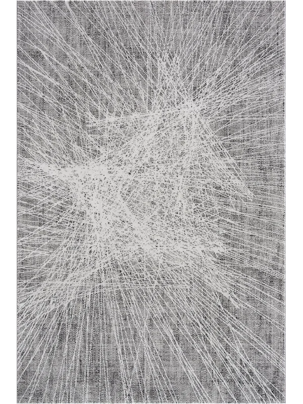 Destan Halı Essential Robot Süpürgeye Uygun Modern Desenli Kolay Temizlenebilir Salon Halısı Essential A2520B Krem Gri