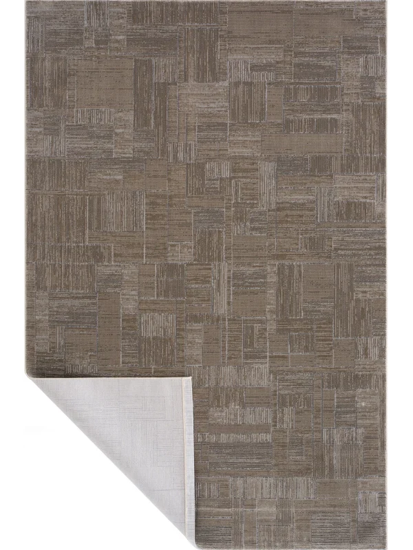 Destan Halı Essential Robot Süpürgeye Uygun Modern Desenli Kolay Temizlenebilir Salon Halısı Essential A2443E Vizon