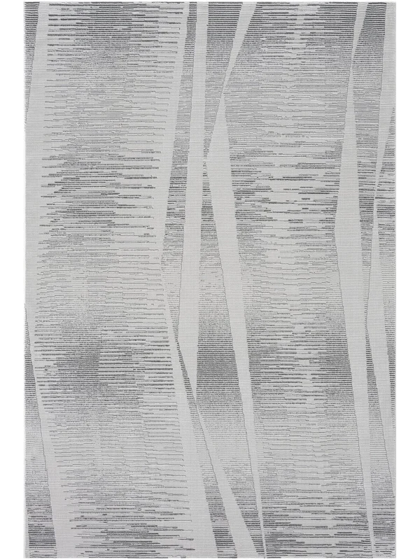 Destan Halı Essential Robot Süpürgeye Uygun Modern Desenli Kolay Temizlenebilir Salon Halısı Essential A2449B Krem Gri