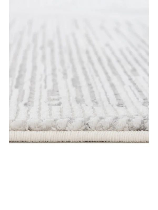 Destan Halı Essential Robot Süpürgeye Uygun Modern Desenli Kolay Temizlenebilir Salon Halısı Essential A2449B Krem Gri