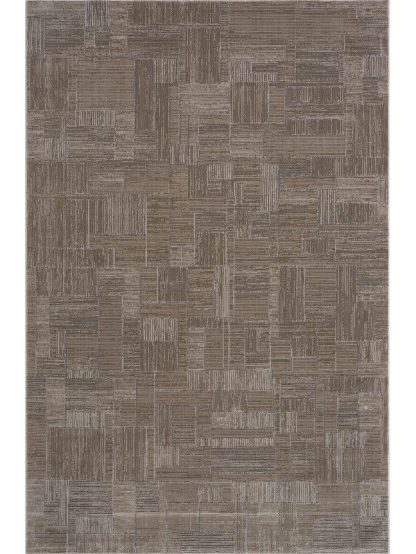 Destan Halı Essential Robot Süpürgeye Uygun Modern Desenli Kolay Temizlenebilir Salon Halısı Essential A2443E Vizon