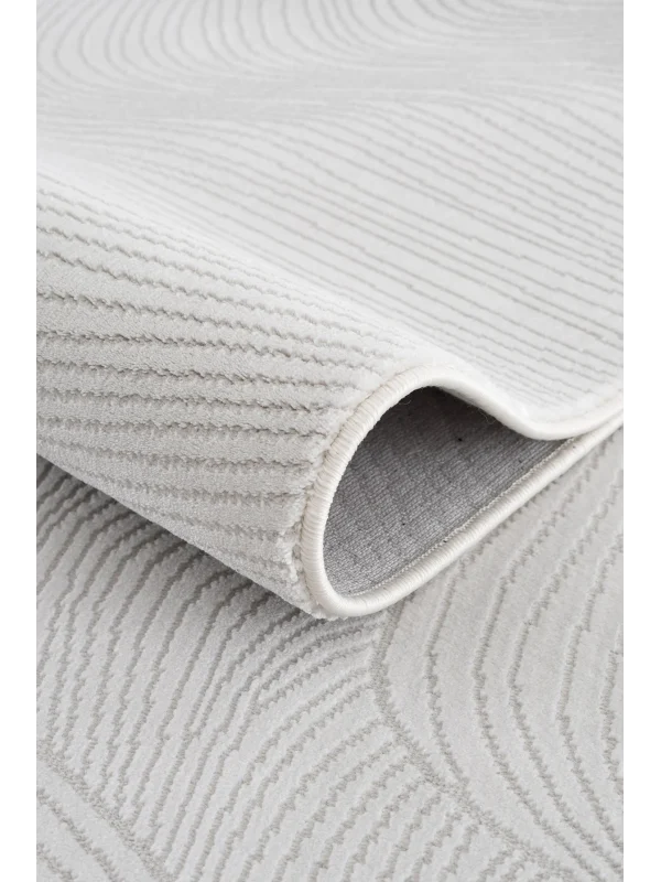 Destan Halı Essential Robot Süpürgeye Uygun Modern Desenli Kolay Temizlenebilir Salon Halısı Essential A2455A Krem