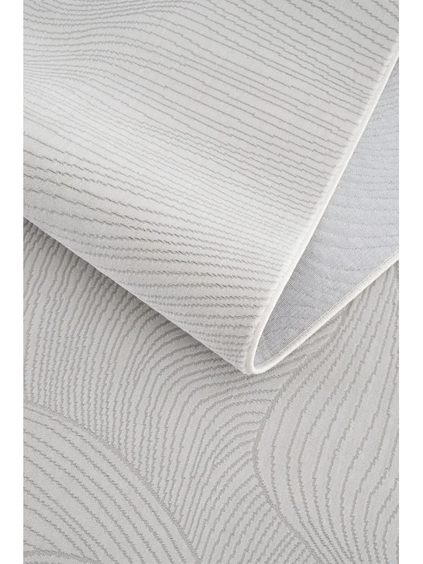 Destan Halı Essential Robot Süpürgeye Uygun Modern Desenli Kolay Temizlenebilir Salon Halısı Essential A2455A Krem