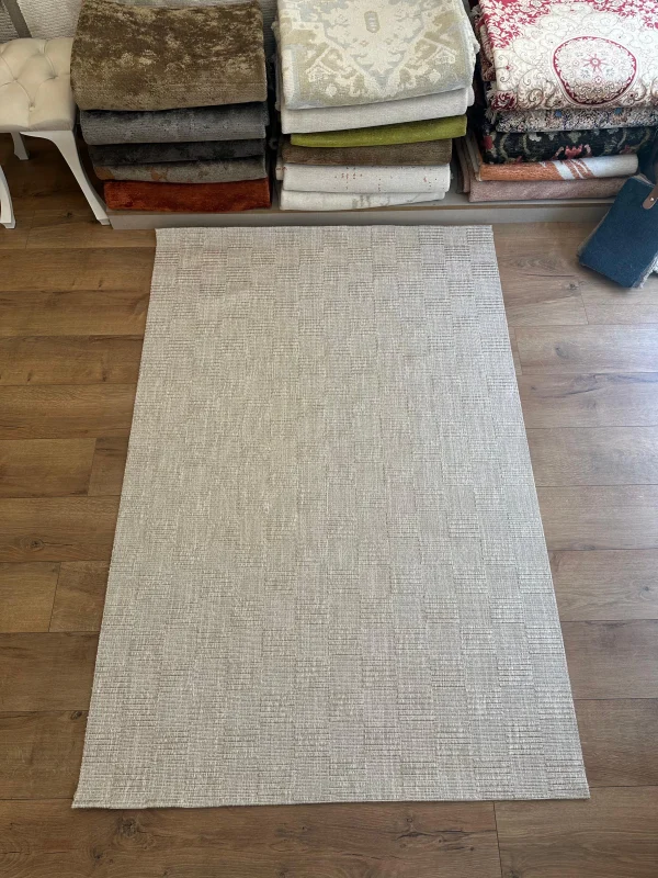 Destan Halı EU1 Sisal Bordürlü Çerçeveli Jüt Sisal Modern Makinada Yıkanabilir Halı