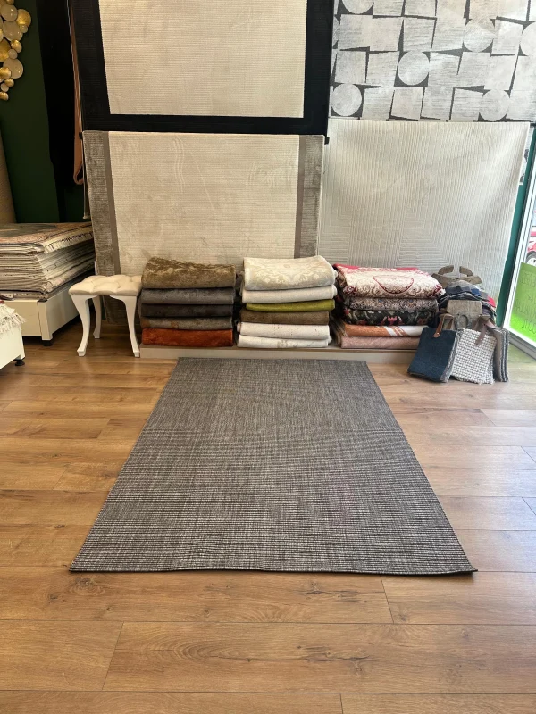 Destan Halı EU2 Sisal Bordürlü Çerçeveli Jüt Sisal Modern Makinada Yıkanabilir Halı