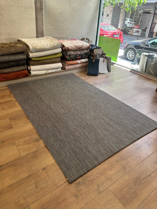 Destan Halı EU2 Sisal Bordürlü Çerçeveli Jüt Sisal Modern Makinada Yıkanabilir Halı