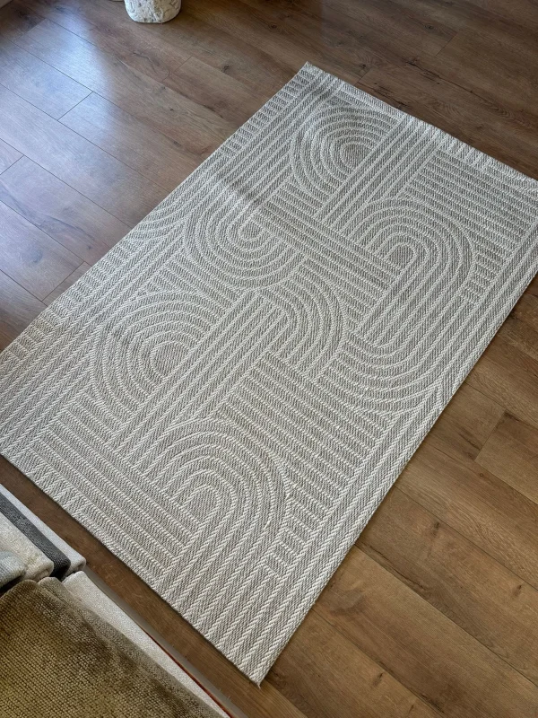 Destan Halı Europa Sisal EU01 Leke Tutmaz ve Dayanıklı Sisal Mutfak Koridor Halısı