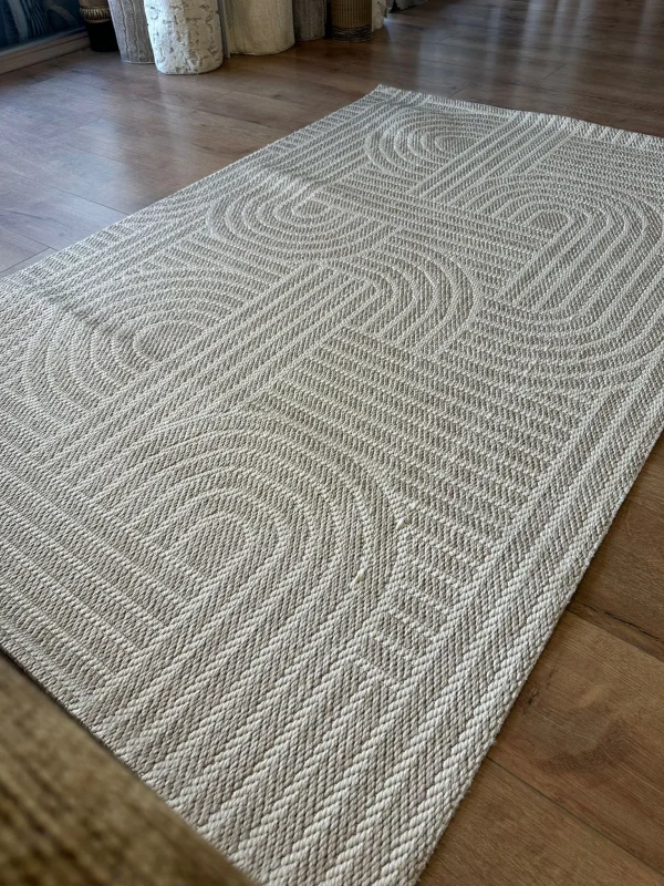 Destan Halı Europa Sisal EU01 Leke Tutmaz ve Dayanıklı Sisal Mutfak Koridor Halısı