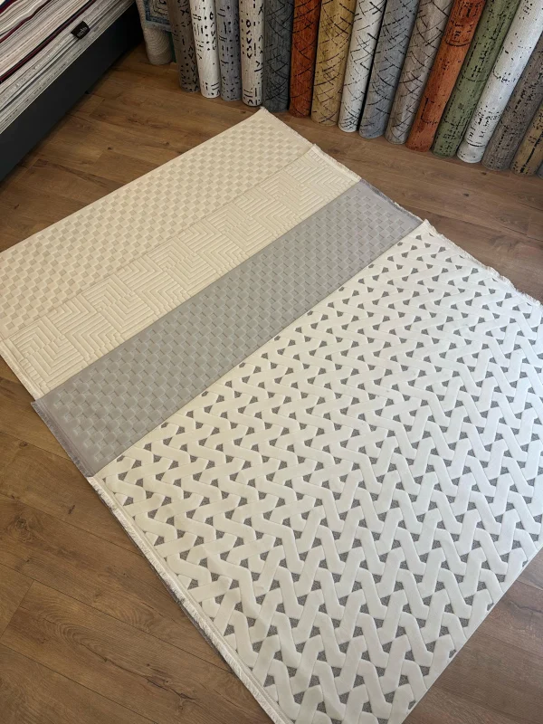 Destan Halı Happy 03 Makinede Yıkanabilir Toz Vermez Altı Kaymaz İnce Makine Halısı