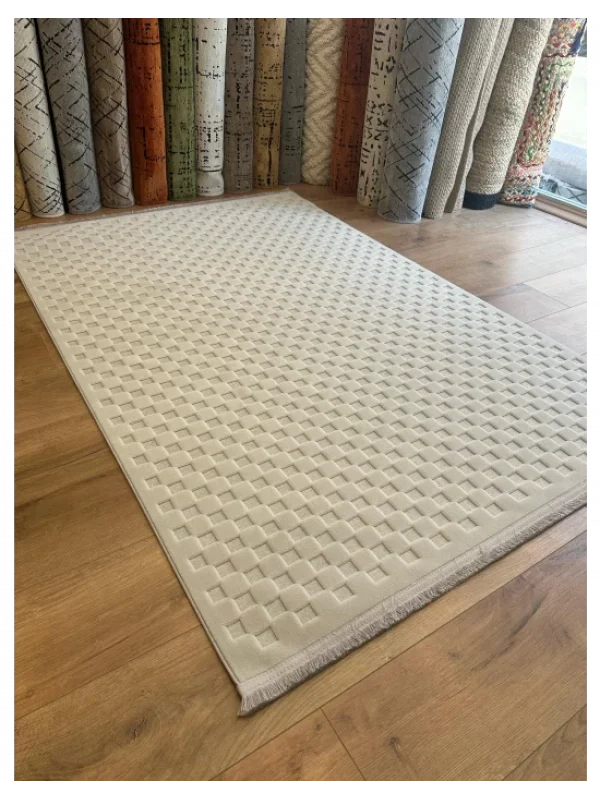 Destan Halı Happy 04 Makinede Yıkanabilir Toz Vermez Altı Kaymaz İnce Makine Halısı