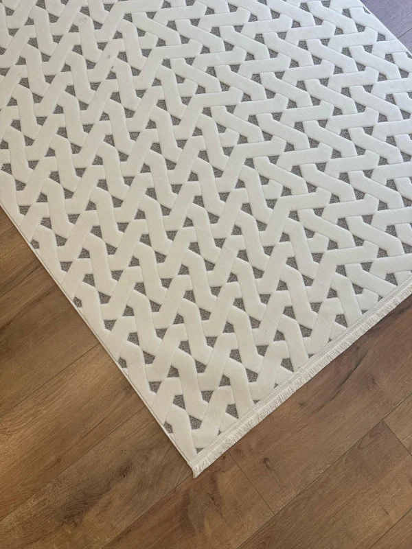 Destan Halı Happy 01 Makinede Yıkanabilir Toz Vermez Altı Kaymaz İnce Makine Halısı