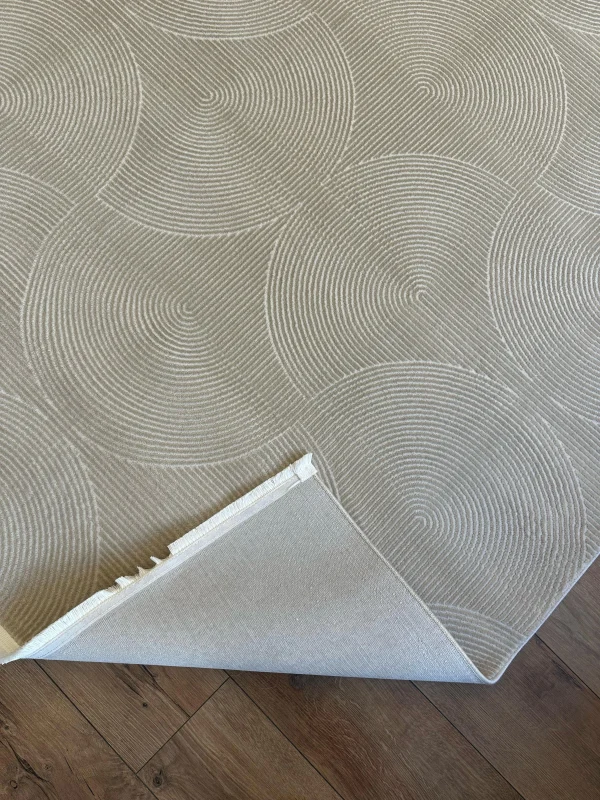 Destan Halı Havana İnce Yapılı ve Modren Hav Toz Vermez Kolay Temizlenebilir Makine Halısı F1013 Vizon