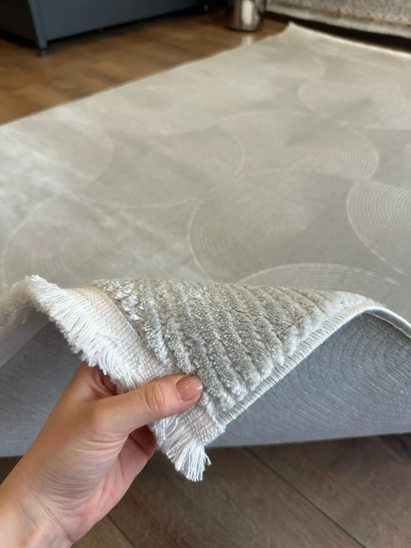Destan Halı Havana İnce Yapılı ve Modren Hav Toz Vermez Kolay Temizlenebilir Makine Halısı F1015 Gri