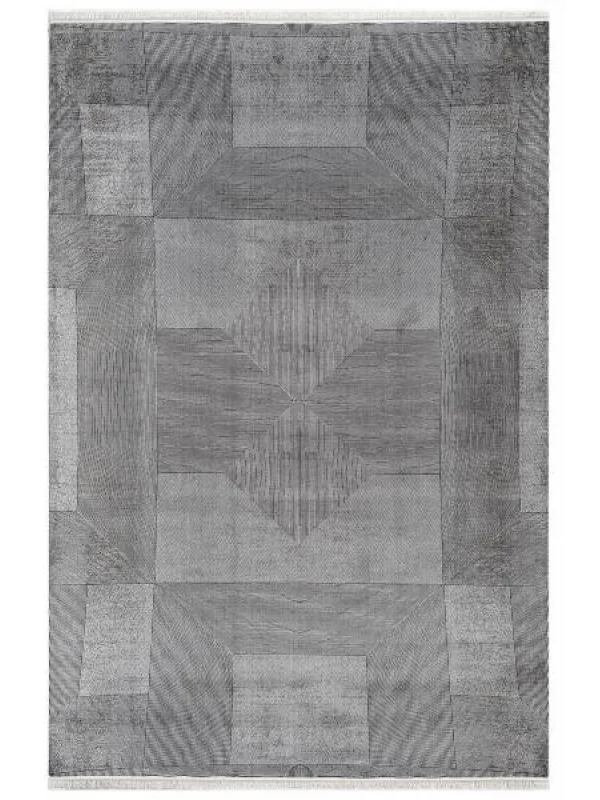 Destan Halı Heaven Robot Modern Desenli Kolay Temizlenebilir Salon Halısı A3529F GRİ GOLD