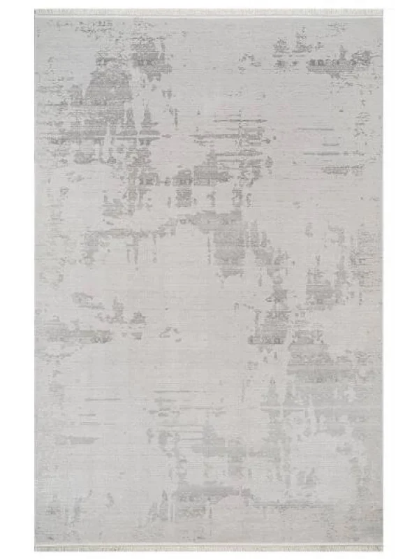 Destan Halı Heaven Robot Modern Desenli Kolay Temizlenebilir Salon Halısı A3534E KREM GRİ