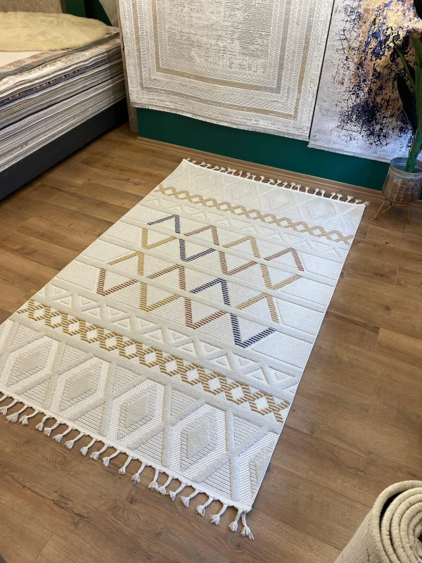 Destan Halı Lupin 18500 Iskandinav Tarz Dokuma Modern Desenli Halı