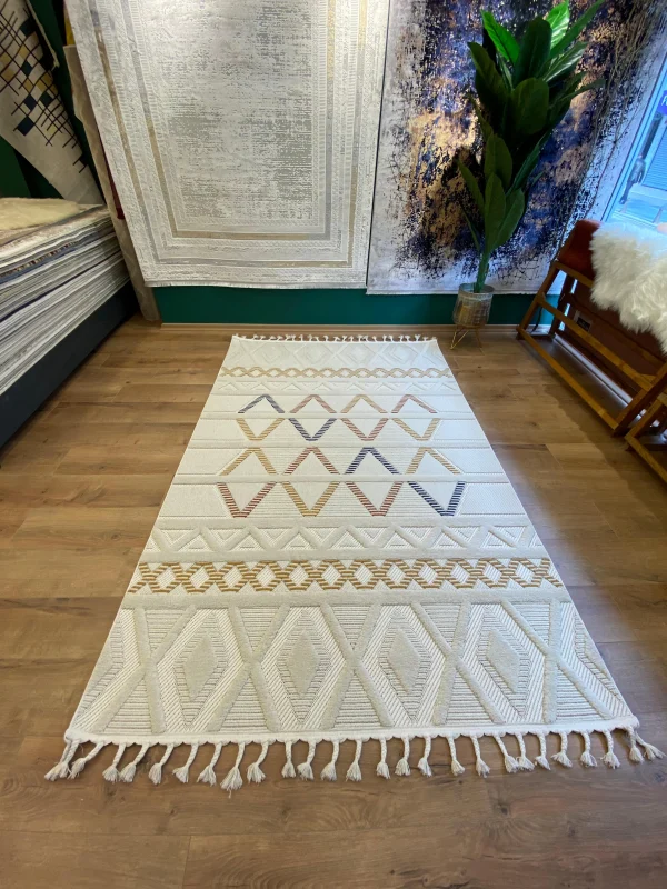 Destan Halı Lupin 18500 Iskandinav Tarz Dokuma Modern Desenli Halı