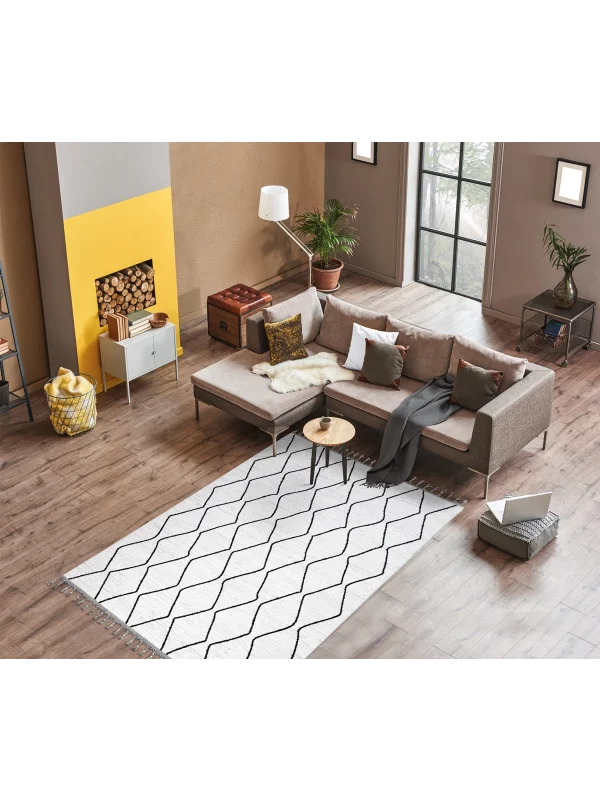 Destan Halı LUPİN 18561 Iskandinav Tarz Dokuma Modern Desenli Halı