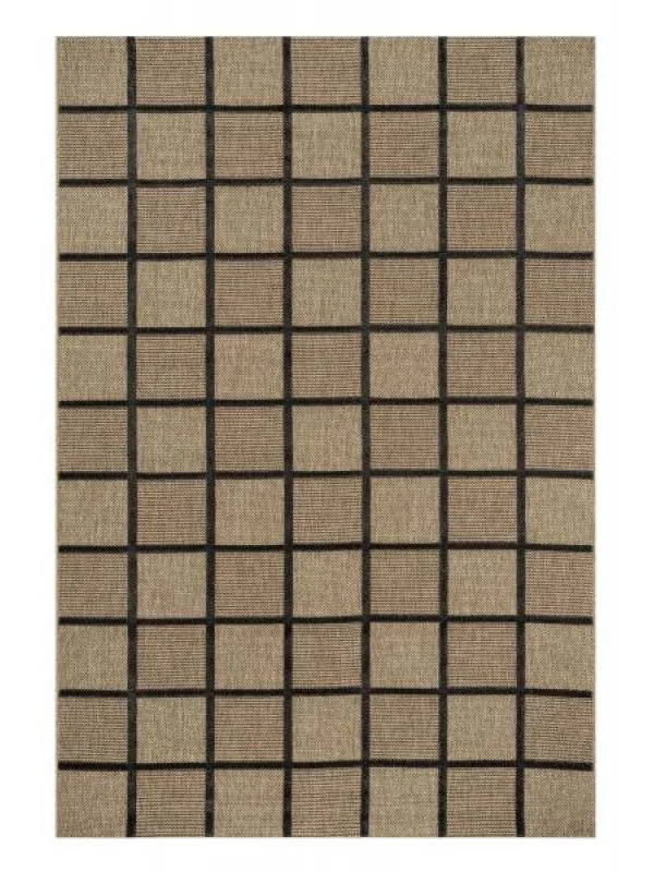 Destan Halı Merlot Robot Modern Desenli Kolay Temizlenebilir Salon Halısı A1507B NATUREL SİYAH