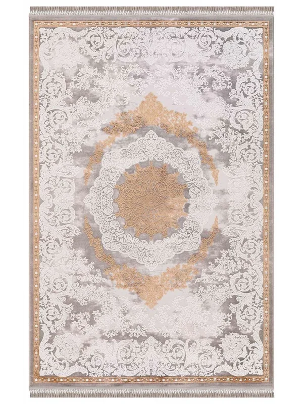 Destan Halı Monaco 13421 Klasik Desenli Uzun Ömürlü Bambu Makine Halısı