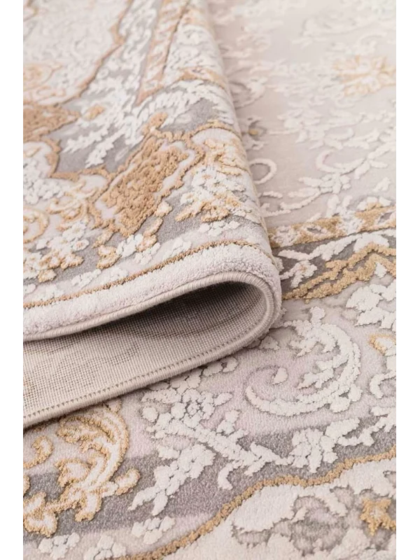 Destan Halı Monaco 13422 Klasik Desenli Uzun Ömürlü Bambu Makine Halısı