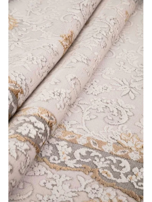 Destan Halı Monaco 13422 Klasik Desenli Uzun Ömürlü Bambu Makine Halısı