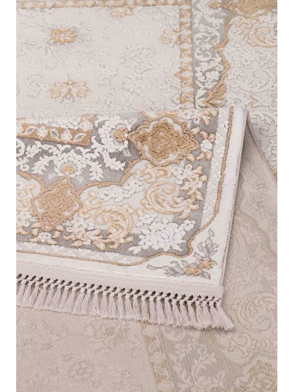 Destan Halı Monaco 13422 Klasik Desenli Uzun Ömürlü Bambu Makine Halısı