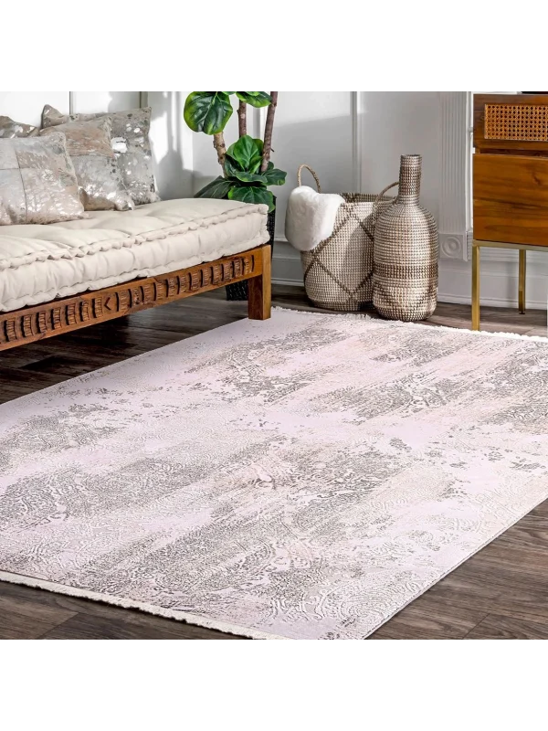 Destan Halı Monaco 13552 Klasik Desenli Uzun Ömürlü Bambu Makine Halısı