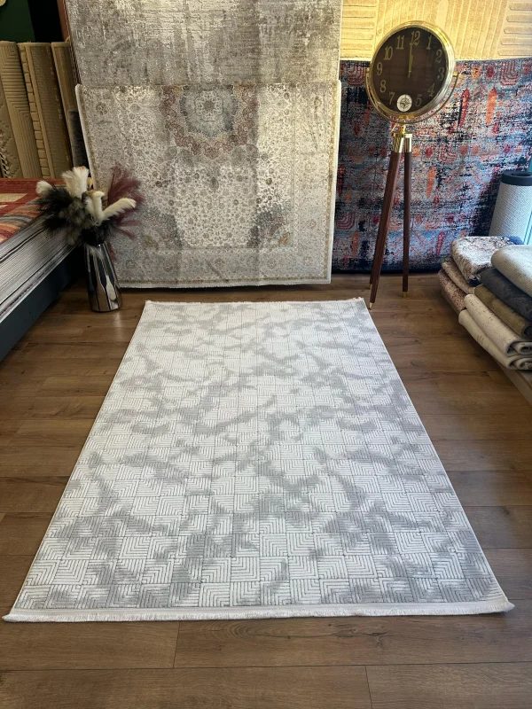 Destan Halı Nova İnce Yapılı ve Modren Hav Toz Vermez Kolay Temizlenebilir Makine Halısı 3504