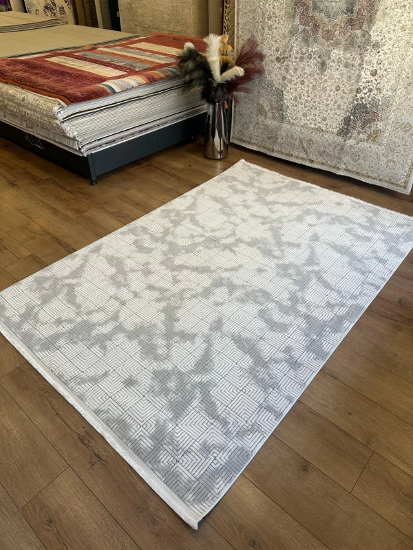 Destan Halı Nova İnce Yapılı ve Modren Hav Toz Vermez Kolay Temizlenebilir Makine Halısı 3504