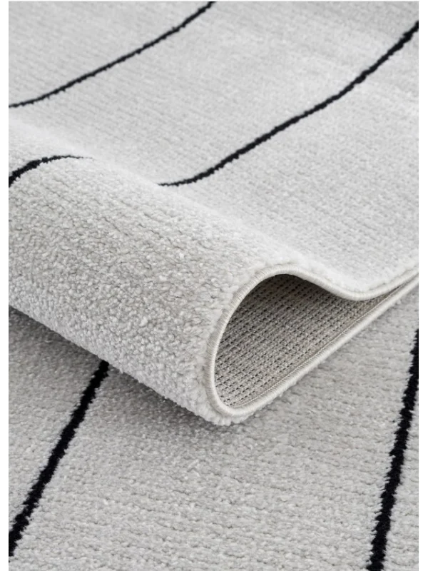 Destan Halı Odense Robot Süpürgeye Uygun Modern Desenli Kolay Temizlenebilir Salon Halısı A2051D Gri