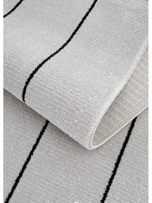 Destan Halı Odense Robot Süpürgeye Uygun Modern Desenli Kolay Temizlenebilir Salon Halısı A2051D Gri