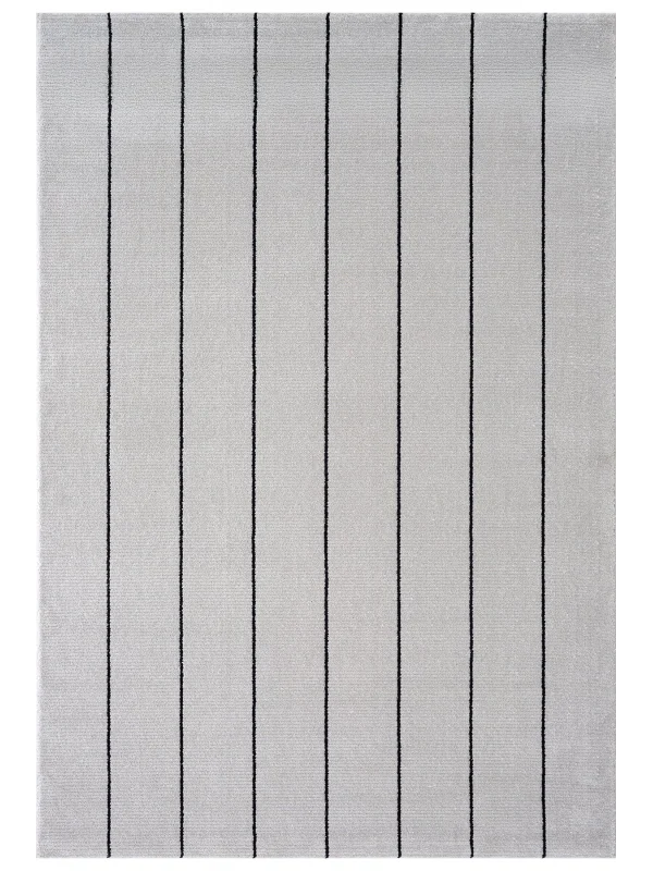 Destan Halı Odense Robot Süpürgeye Uygun Modern Desenli Kolay Temizlenebilir Salon Halısı A2051D Gri