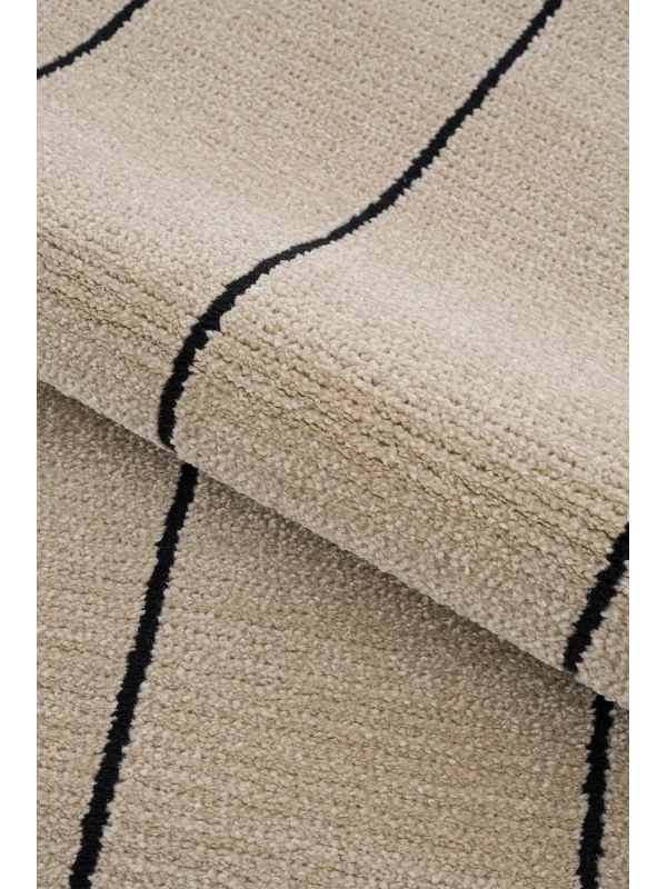 Destan Halı Odense Robot Süpürgeye Uygun Modern Desenli Kolay Temizlenebilir Salon Halısı A2051F Vizon