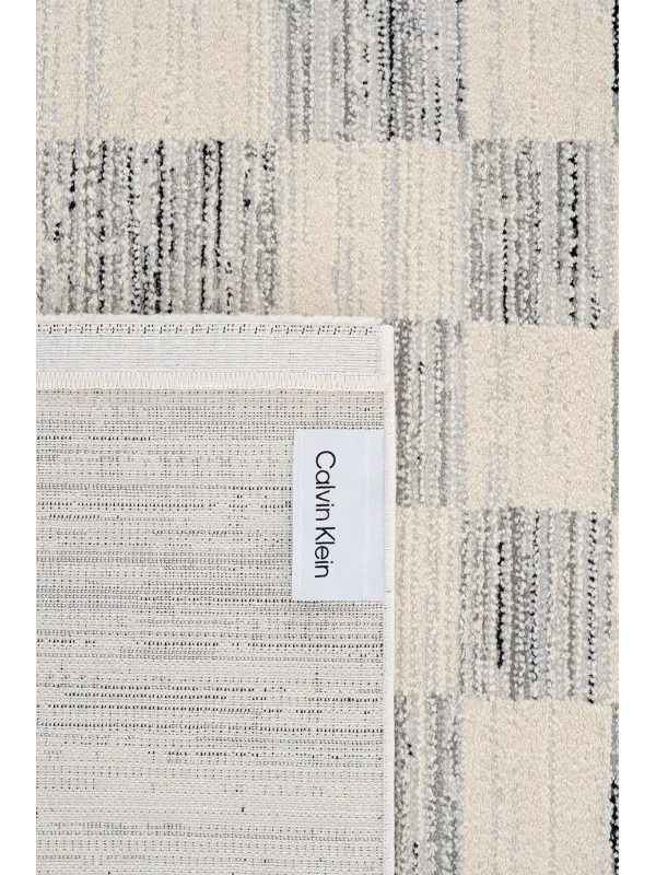 Destan Halı Odense Robot Süpürgeye Uygun Modern Desenli Kolay Temizlenebilir Salon Halısı A2066B Krem Gri