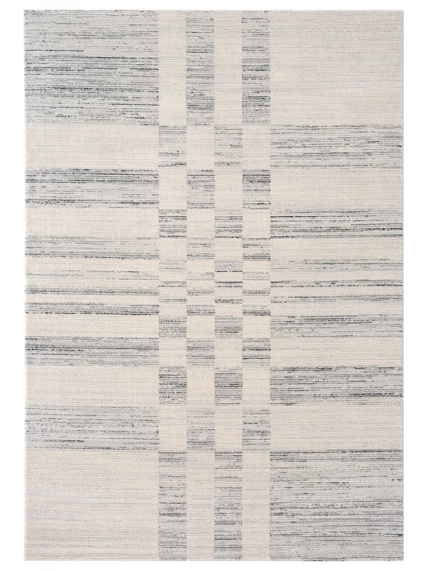 Destan Halı Odense Robot Süpürgeye Uygun Modern Desenli Kolay Temizlenebilir Salon Halısı A2066B Krem Gri