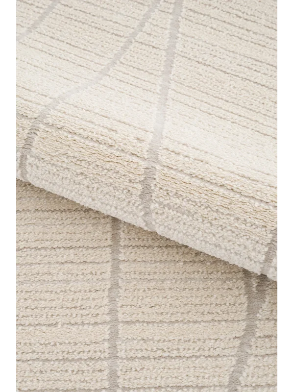 Destan Halı Odense Robot Süpürgeye Uygun Modern Desenli Kolay Temizlenebilir Salon Halısı A2071A Krem