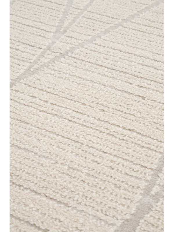 Destan Halı Odense Robot Süpürgeye Uygun Modern Desenli Kolay Temizlenebilir Salon Halısı A2071A Krem