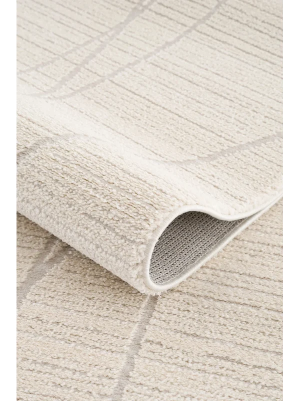 Destan Halı Odense Robot Süpürgeye Uygun Modern Desenli Kolay Temizlenebilir Salon Halısı A2071A Krem